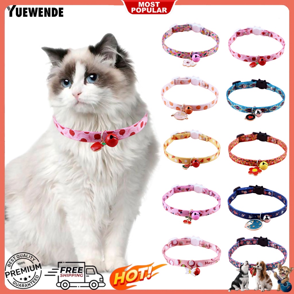 Vòng Cổ YQ.E Cho Thú Cưng Họa Tiết In Có Thể Điều Chỉnh Kích Thước