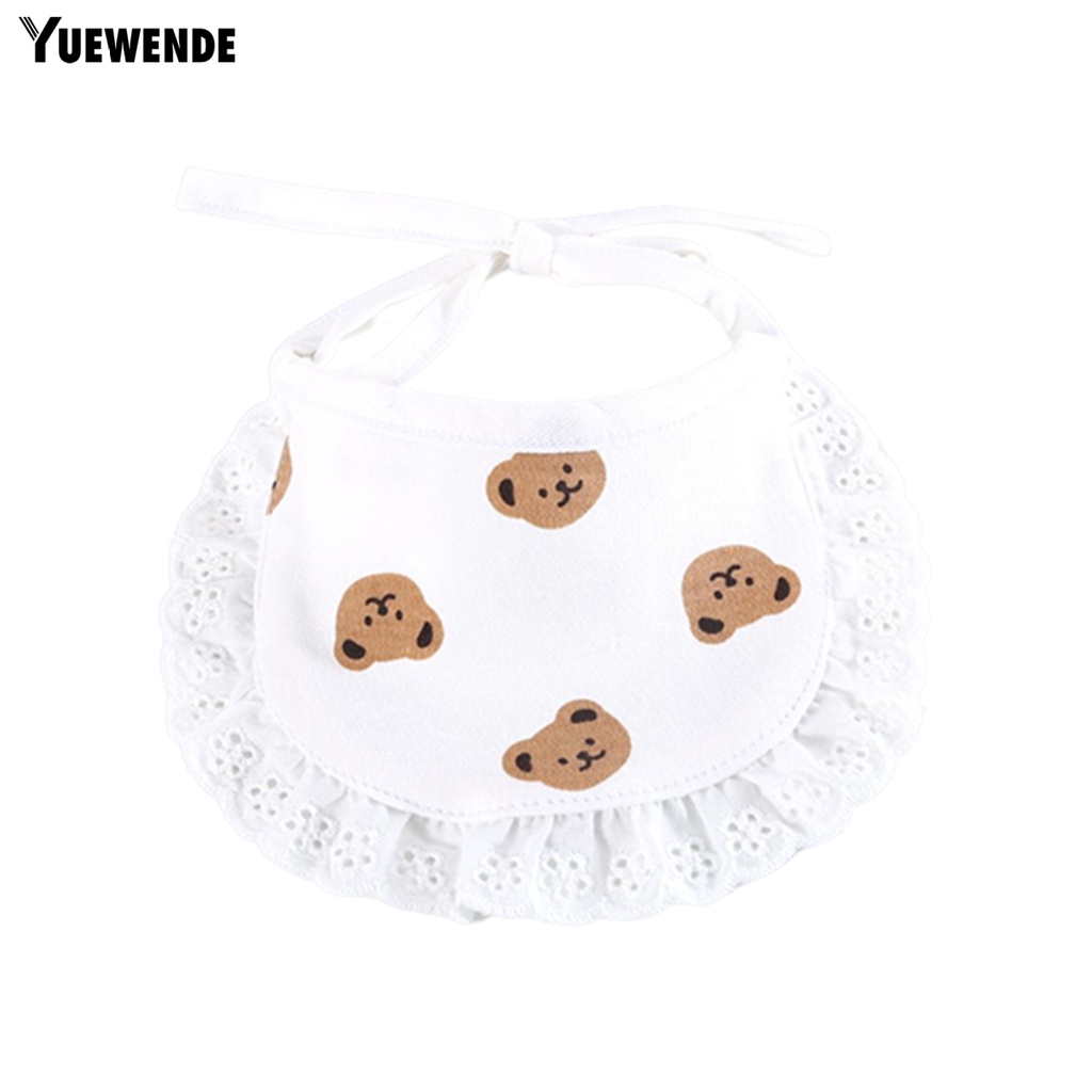 Yq.e Yếm Đeo Cổ Bằng Cotton Chống Mài Mòn Họa Tiết Hoạt Hình Dễ Thương Trang Trí Nội Thất Dành Cho Cún Cưng / Mèo Cưng