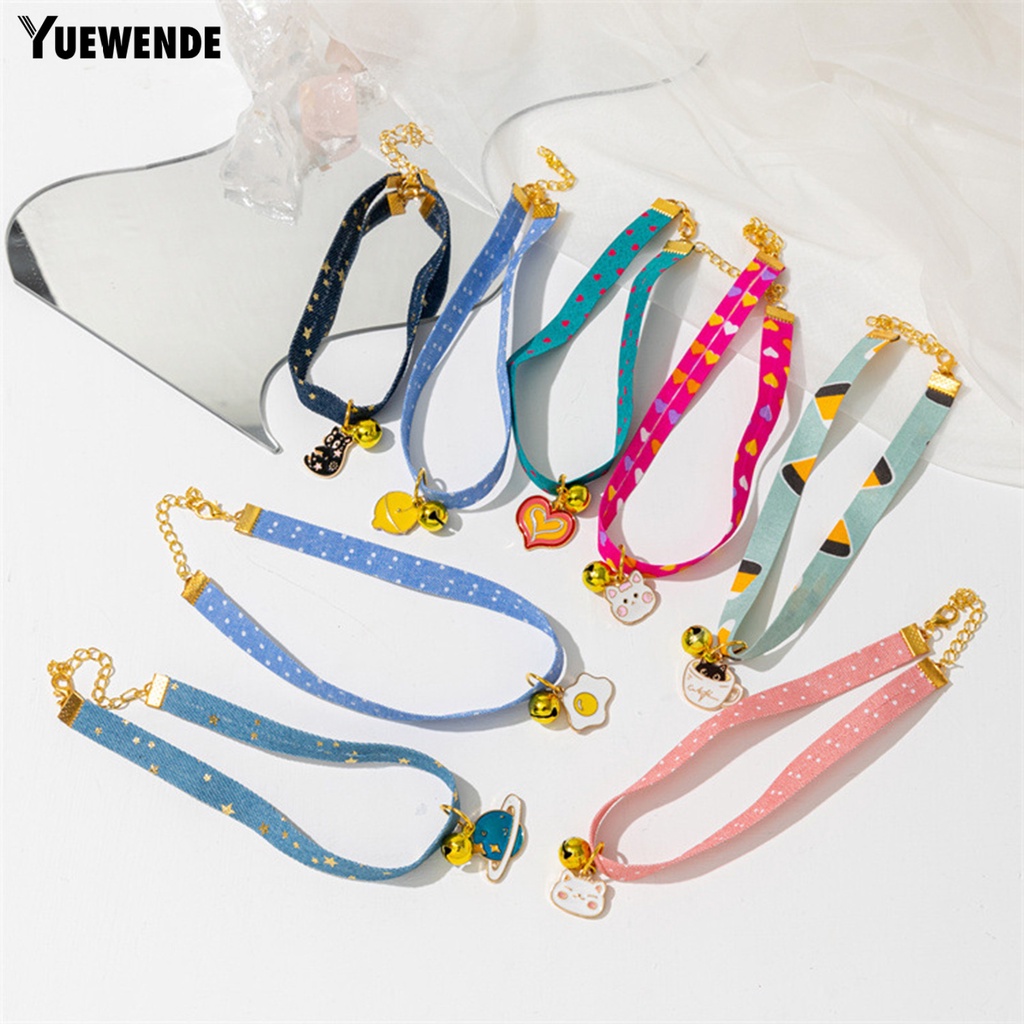 Vòng Cổ Họa Tiết Hoạt Hình Bằng Polyester Chống Mài Mòn Cho Thú Cưng YQ.E