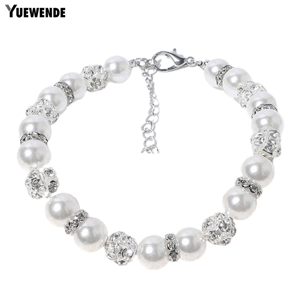 Vòng Cổ Đính Hạt Ngọc Trai Giả Cho Thú Cưng