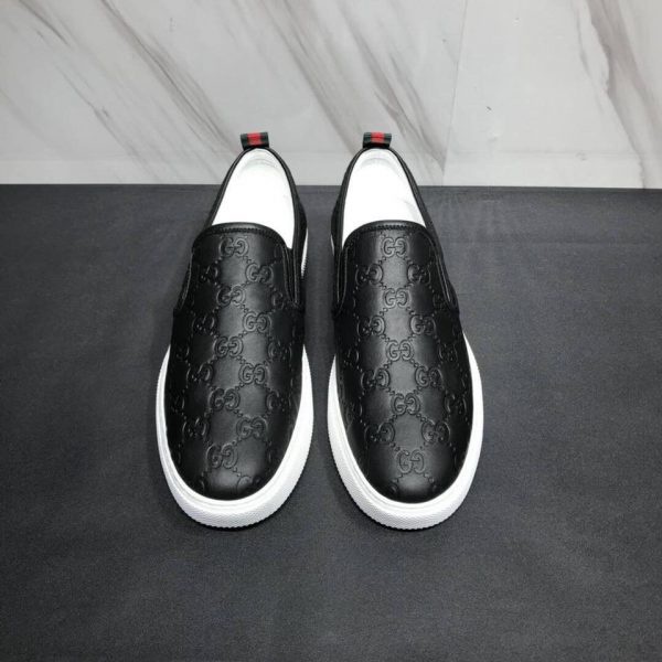 Giày Lười Nam GC Hàn Quốc , Giày Lười Slip On Nam Đẹp Giá Rẻ Đế Khâu Da Bóng Siêu Đẹp Full Box