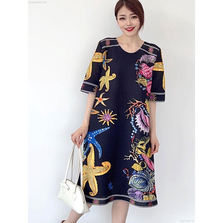 Đầm Xếp Ly Dáng Rộng In Họa Tiết Cổ Điển Thời Trang Mùa Hè 2023-06 - 15 Cho Bạn Gái 2023