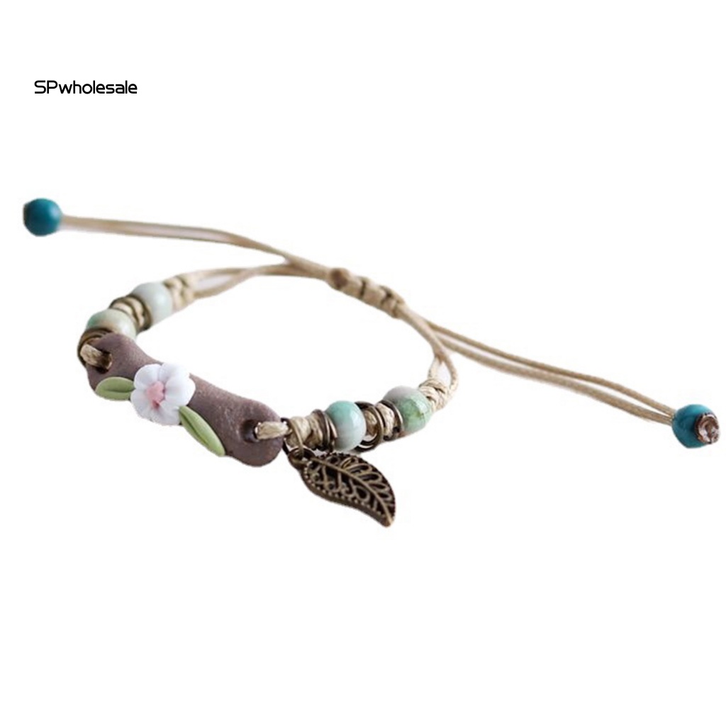 Phụ Kiện Trang Trí Lỗ Hổng Bằng Nhựa Tiện Dụng Và Bền| Vòng Tay Dây Thừng Mềm Đính Hoa Handmade Dành Cho Nữ