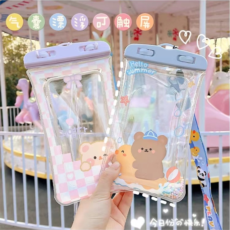 Ốp Điện Thoại Hoạt Hình Chống Nước Có Túi Khí Chống Mất Bảo Vệ Màn Hình Cảm Ứng Mới Có Dây Đeo