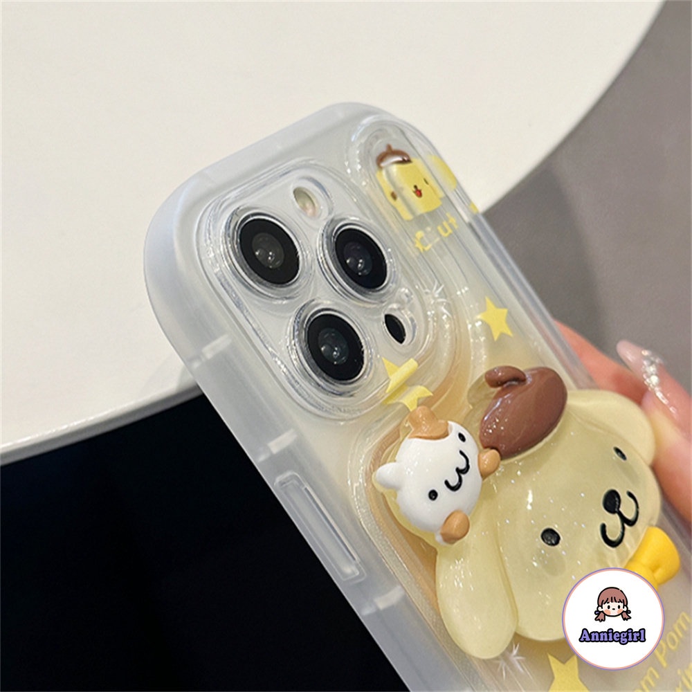 Ốp Điện Thoại TPU Dẻo Họa Tiết Hoạt Hình PomPomPuri Cho IPhone 11 14 Pro Max 13 Pro Max 12 IPhone X XS XR 7 8 Plus Ultra