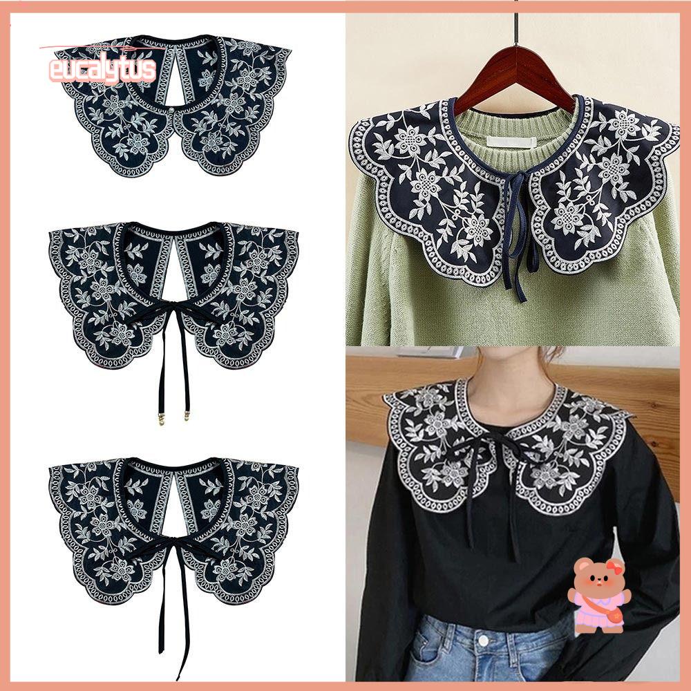 Eutus Phụ Kiện Cổ Áo Giả Cho Nữ Cổ Áo Rời Cổ Bẻ Kiểu Cổ Điển Thời Trang Cho Nữ