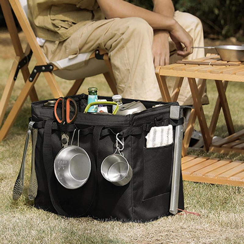 [Fenteer1] Túi Tote Đựng Đồ Dùng Cắm Trại Sức Chứa Lớn Có Thể Gấp Gọn Chắc Chắn