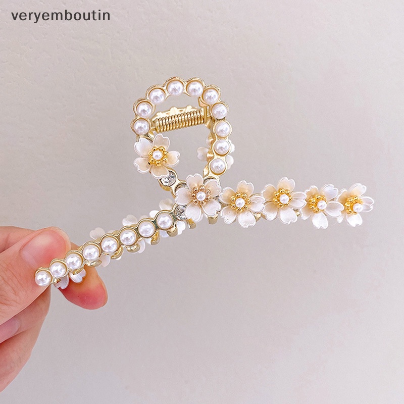 Kẹp Tóc Hình Hoa Đính Ngọc Trai Nhân Tạo Thời Trang Cho Nữ