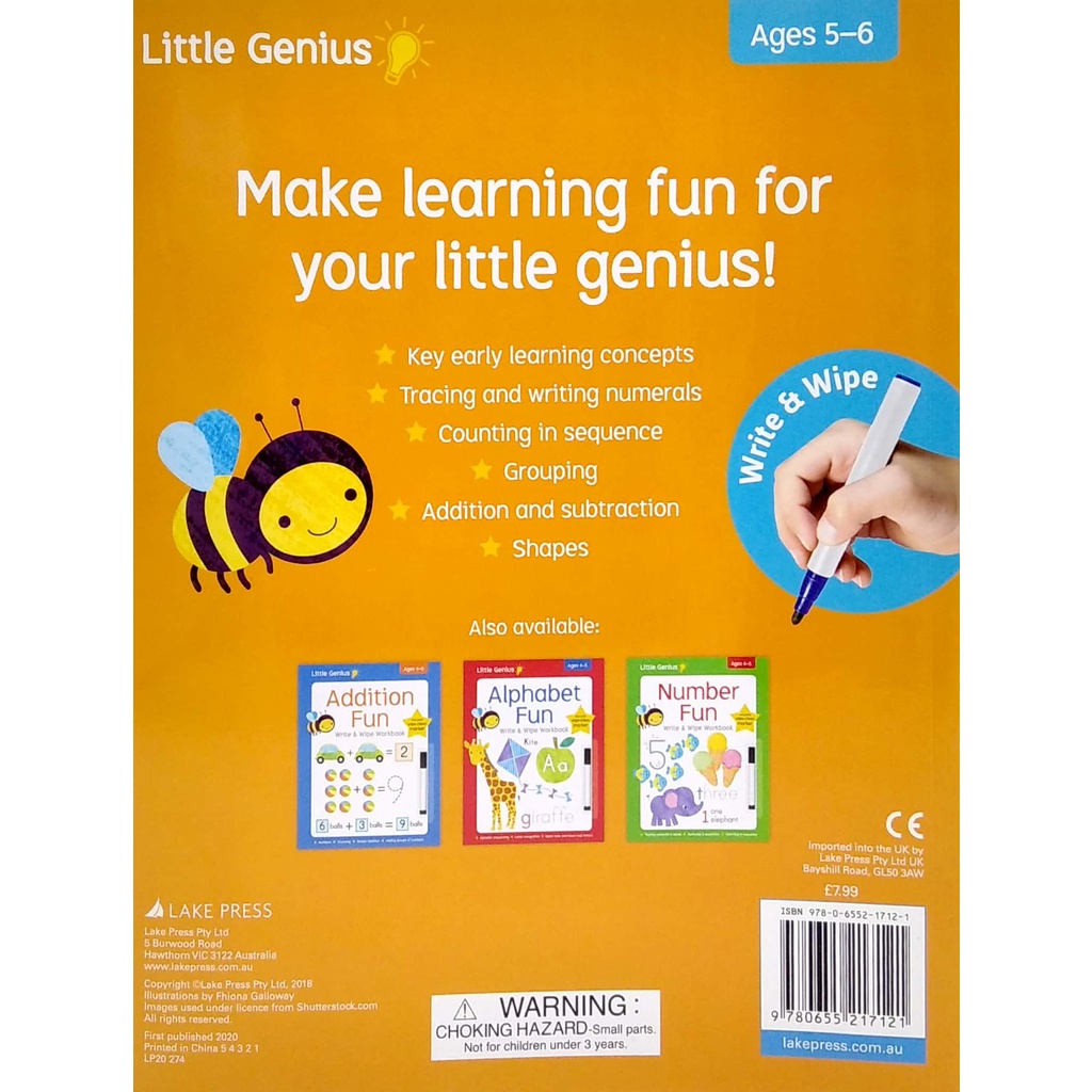 Little Genius: Maths Fun Educational Workbook