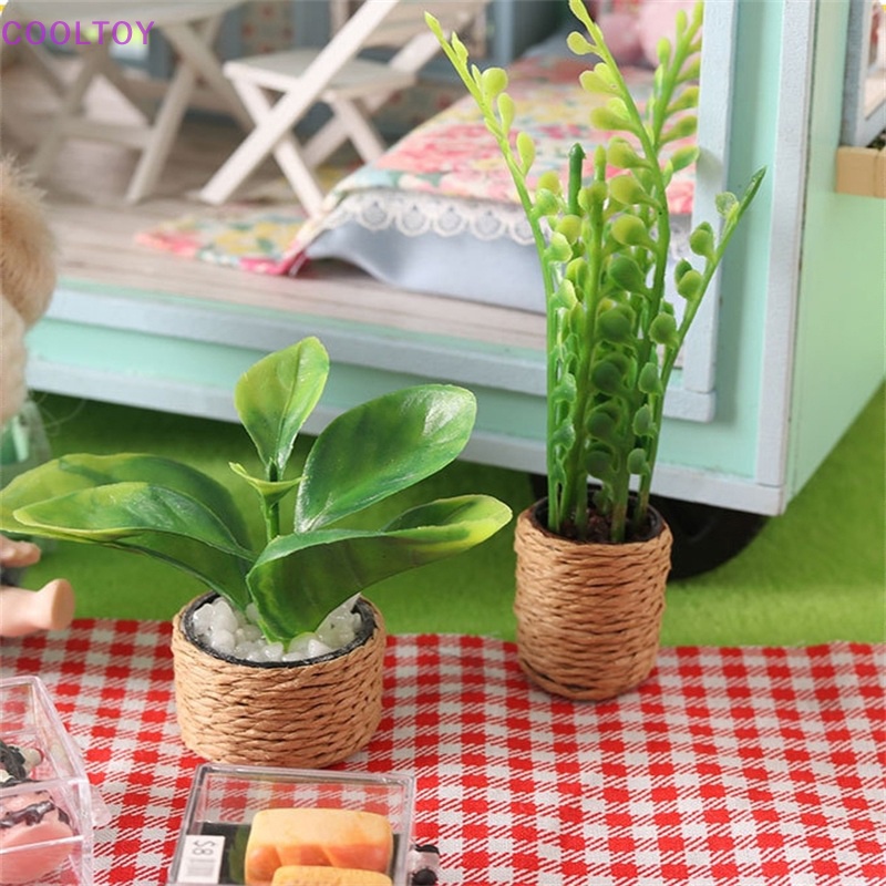 Mô Hình Cây Giả Trang Trí Nhà Búp Bê Tỉ Lệ 1: 12