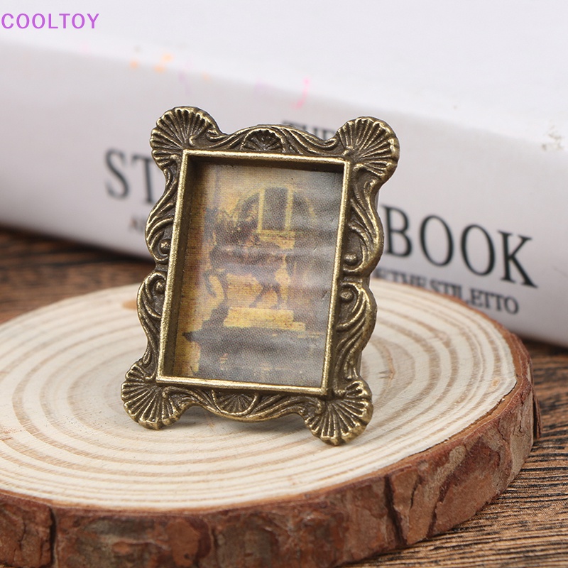 Cooltoy 1 Bộ Khung Ảnh Cổ Điển Thu Nhỏ 1: 12 Trang Trí Nhà Búp Bê