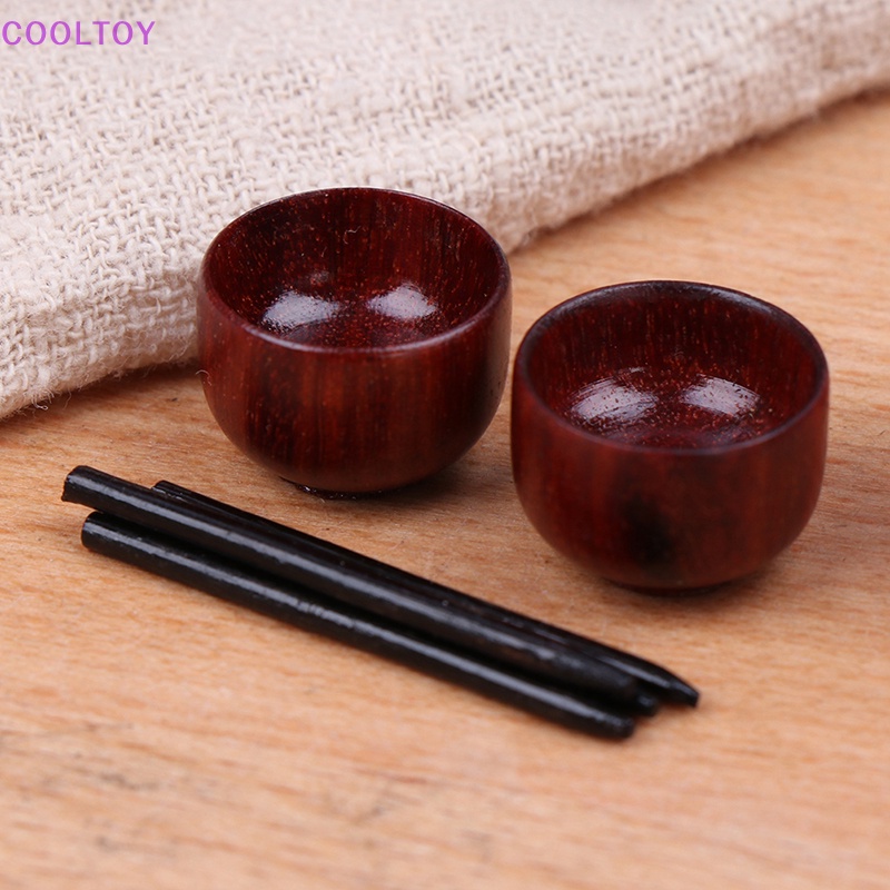 Bộ Chén Đĩa Trung Hoa Mini Tỉ Lệ 1: 12 Dùng Trang Trí Nhà Búp Bê