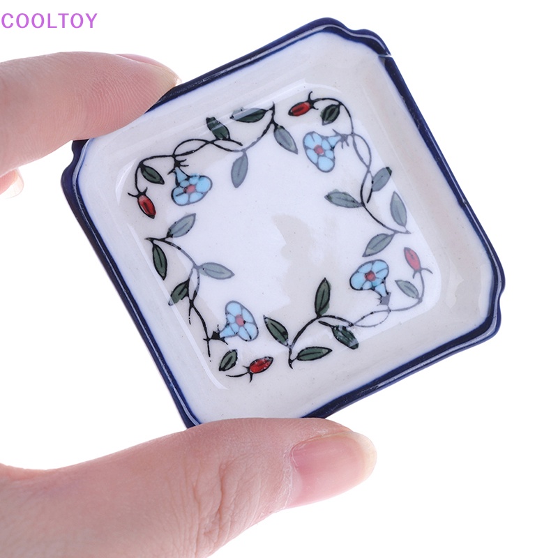 Đĩa Sứ 5CM Mini Đựng Thức Ăn Đồ Chơi Cho Nhà Búp Bê