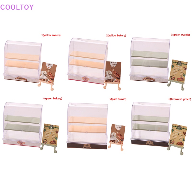 Tủ Trưng Bày Bánh Kem Nhỏ Xinh Trang Trí Nhà Búp Bê 1: 12