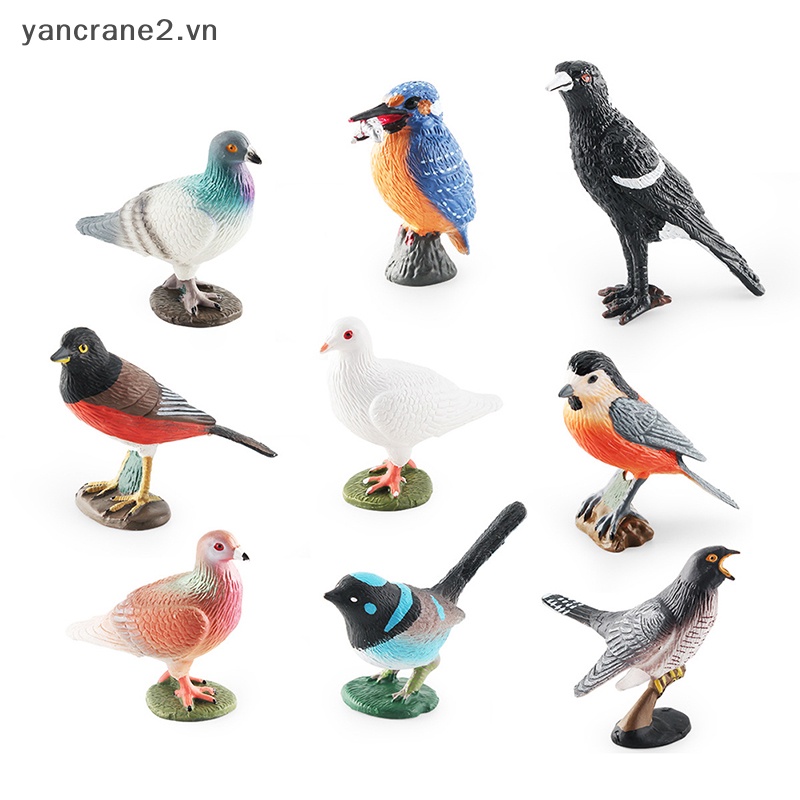 {YAN2} Tượng Chim Đuôi Cá Nhân Tạo Màu Đỏ Bảo Hành {yancrane2.vn}