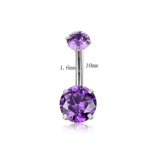1 Khuyên Rốn Đính Đá Tím Mới