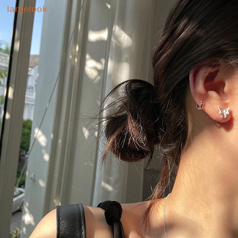 Bông Tai Hình Cánh Bướm Bằng Đá Nham Thạch Thời Trang Dành Cho Nữ