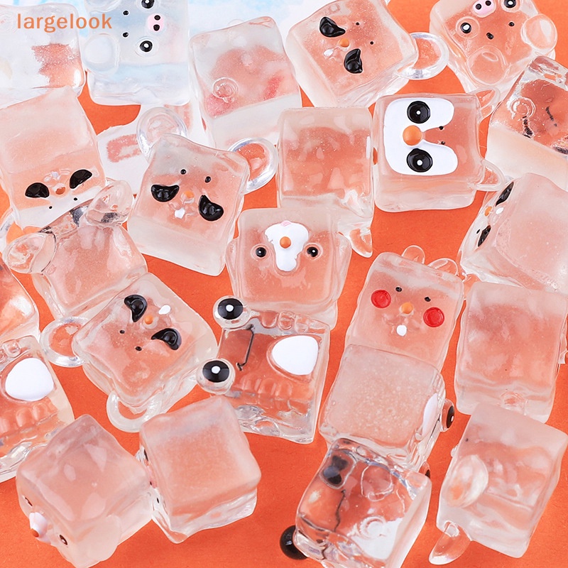 Bộ 5 Mô Hình Đồ Chơi Đá Viên Hoạt Hình Mini Bằng Nhựa Resin Phát Sáng Đáng Yêu