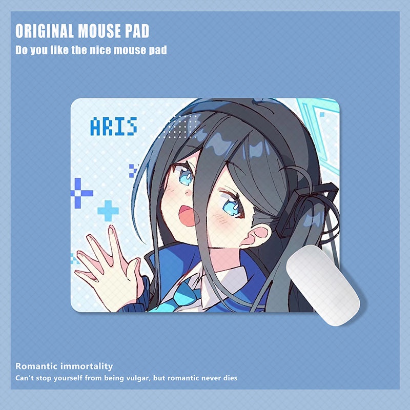 Blue Archive cartoon student medium mouse pad office thickened laptop keyboard desk mat