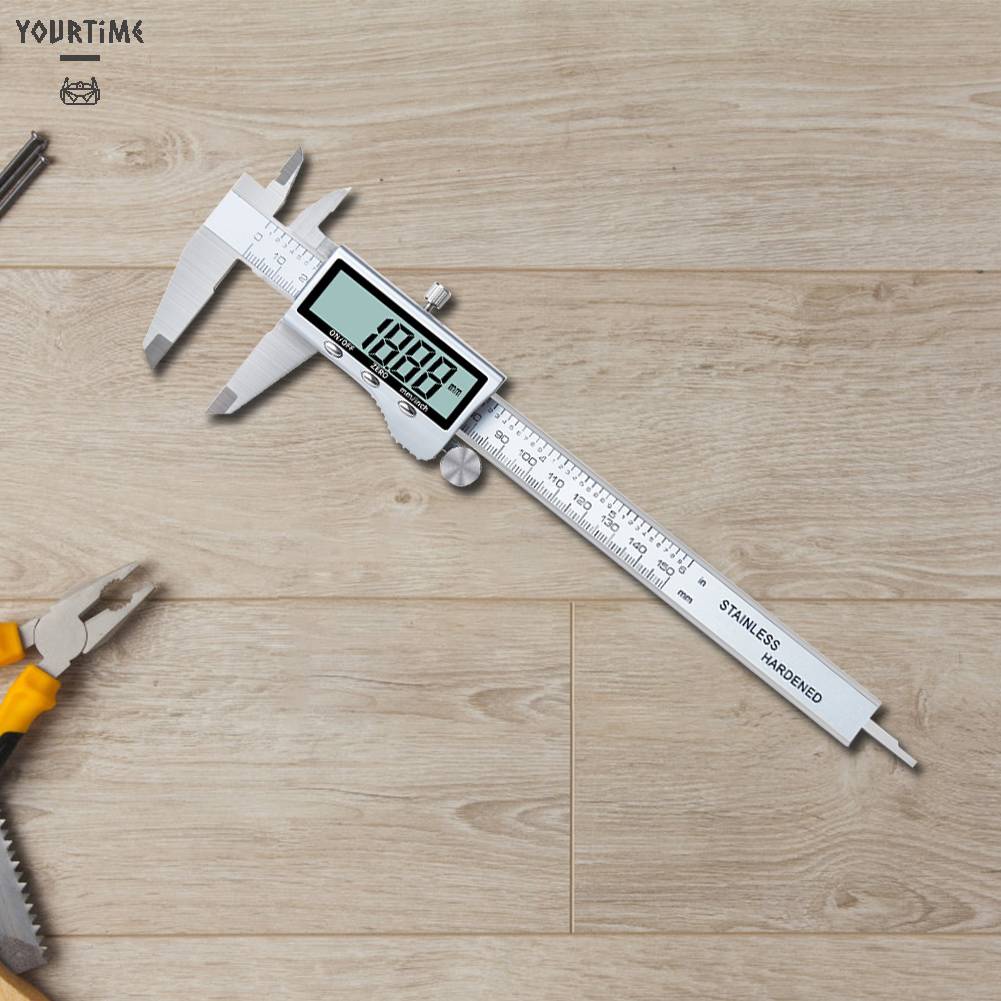 Thước Cặp Điện Tử 150mm Có Màn Hình LCD Cho Engineer Carpenter