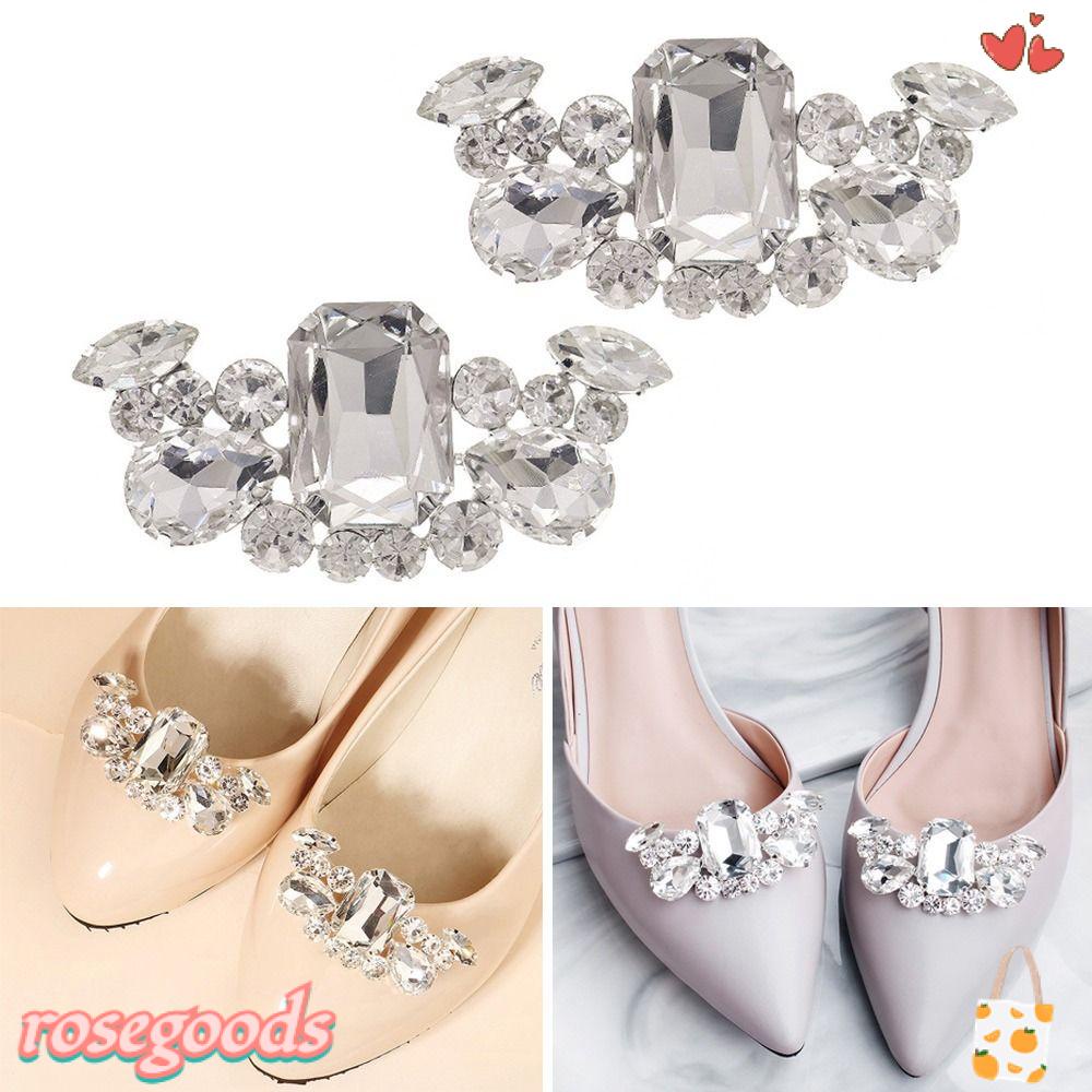 1 Cặp Kẹp Giày Cưới Hình Vuông Dành Cho Nữ