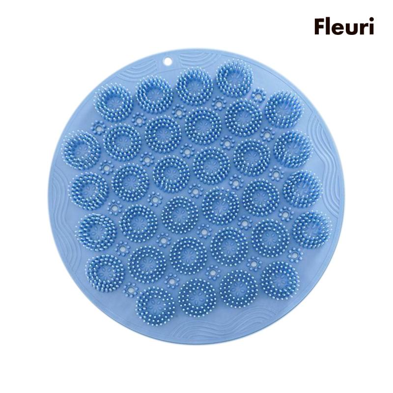Bàn Chải Chà Lưng Có Giác Hút Đường Kính 30cm Bằng Silicon Tiện Dụng