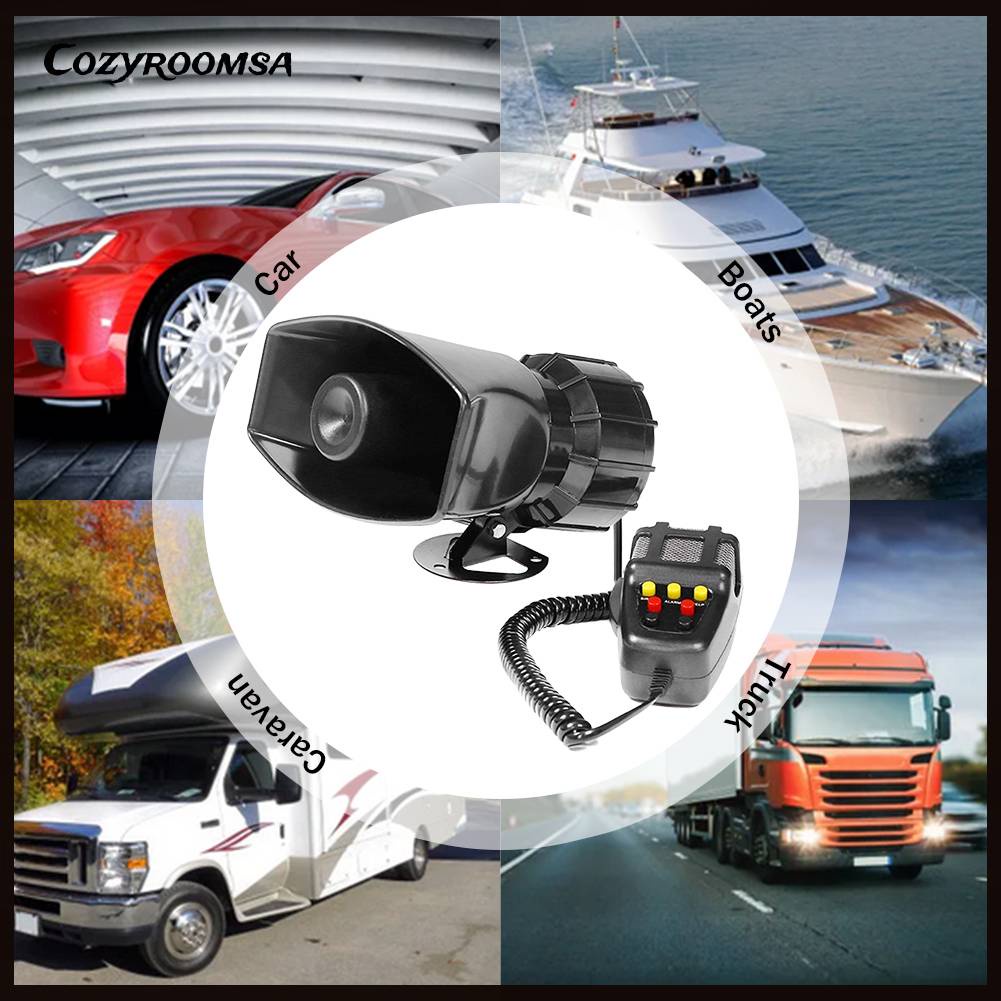 Còi Báo Động Xe Hơi Điều Khiển Từ Xa DC12V 60W 7 Tông Màu