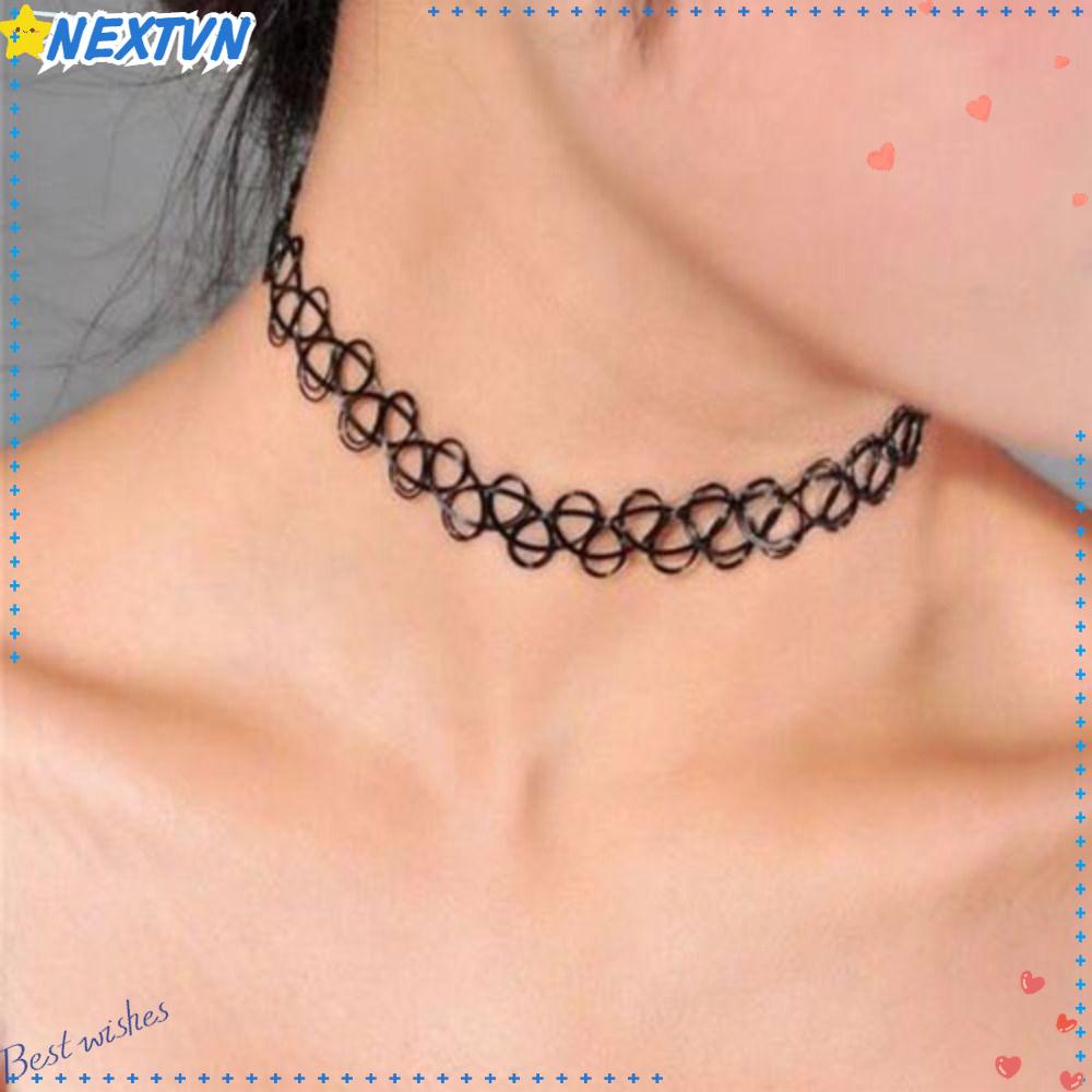 Vòng Cổ Choker Co Giãn Chất Lượng Cao Phong Cách Gothic