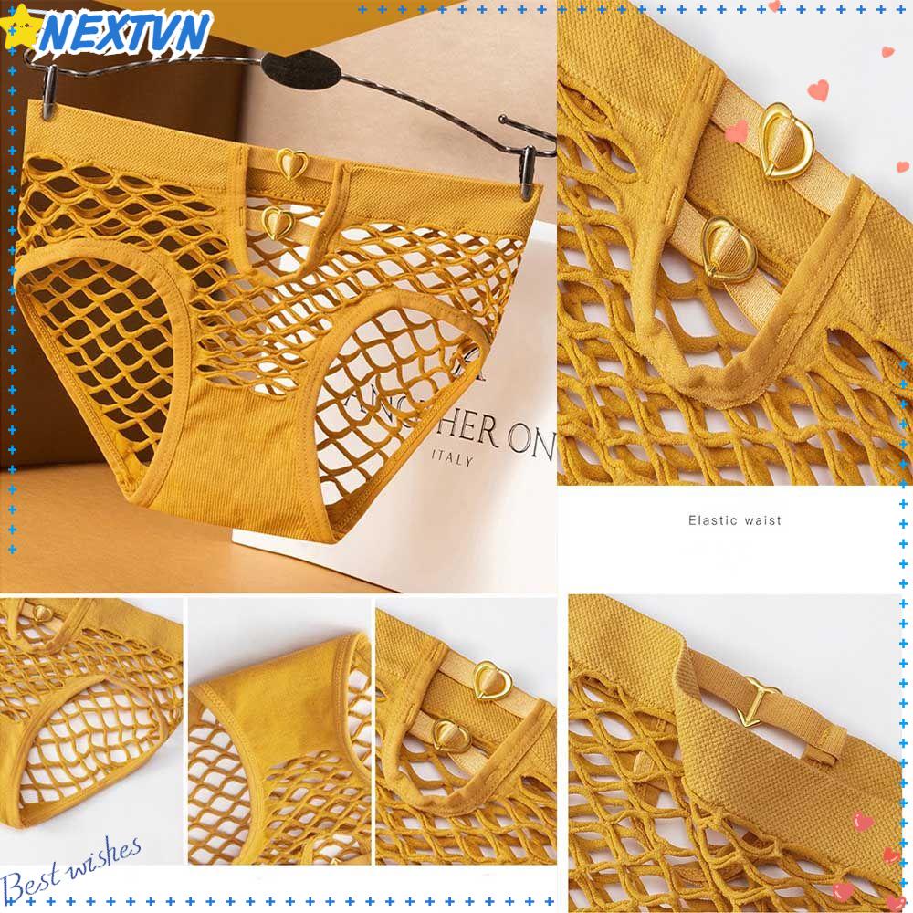 Quần Lót Nylon Phối Lưới Thoáng Khí Gợi Cảm Cho Nữ