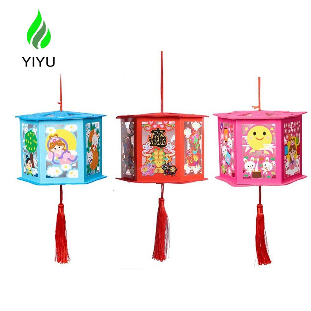 Lồng Đèn Hoạt Hình Thủ Công Nhỏ Gọn Dành Cho Trang Trí Lễ Hội Mùa Thu