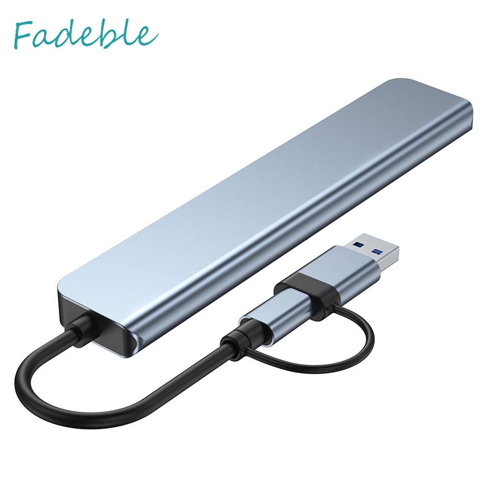 Bộ Chia 7 Trong 1 USB Sang USB3.0 2.0 5W Type C