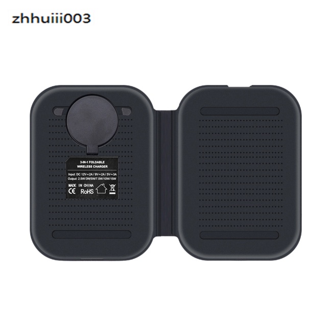 Đế Sạc Nhanh Không Dây Zhiyun 3 Trong 1 15w Có Nam Châm Cho Iphone Iwatch