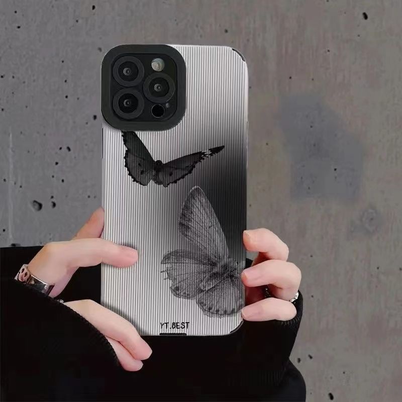 Ốp Điện Thoại Mềm Hình Bướm Chống Vỡ Cho IPhone11 12 Pro Max X XR XS Max SE Apple 7 Plus 8 Plus IPhone 13 Pro Max IPhone 14 Pro Max