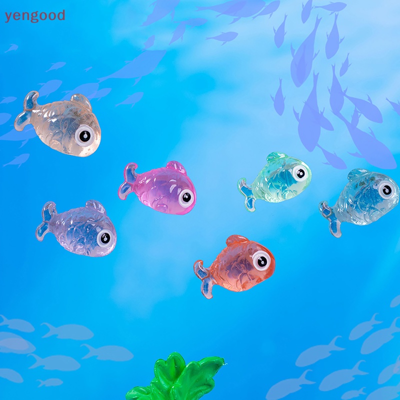 1 Chú Cá Phát Quang Mini Dùng Trang Trí Tiểu Cảnh Độc Đáo