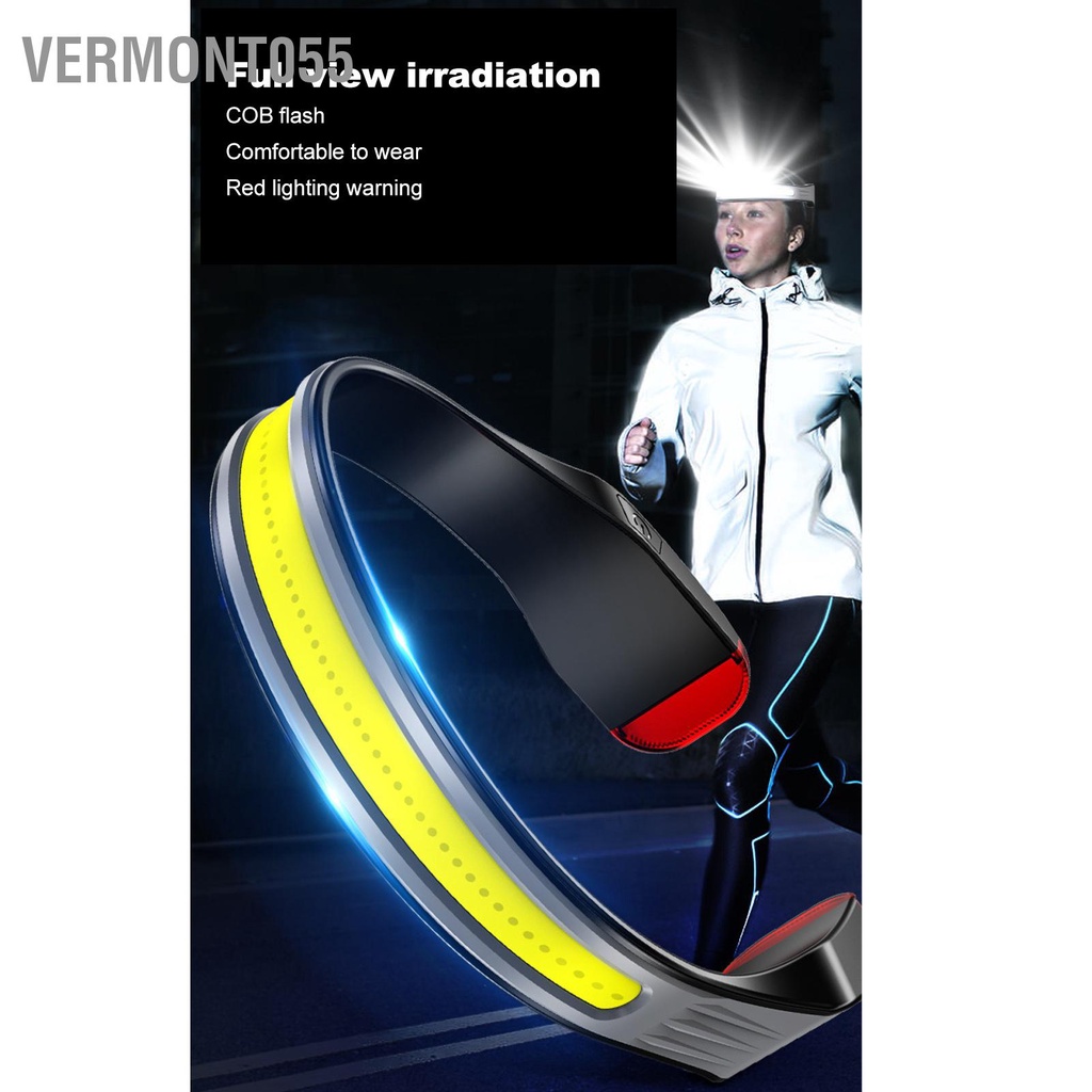 Vermont055 Đèn Pha COB Ba Cấp Độ Tuổi Thọ Có Thể Điều Chỉnh Chống Nước Sạc Cổ Đọc Sách Cho Thao