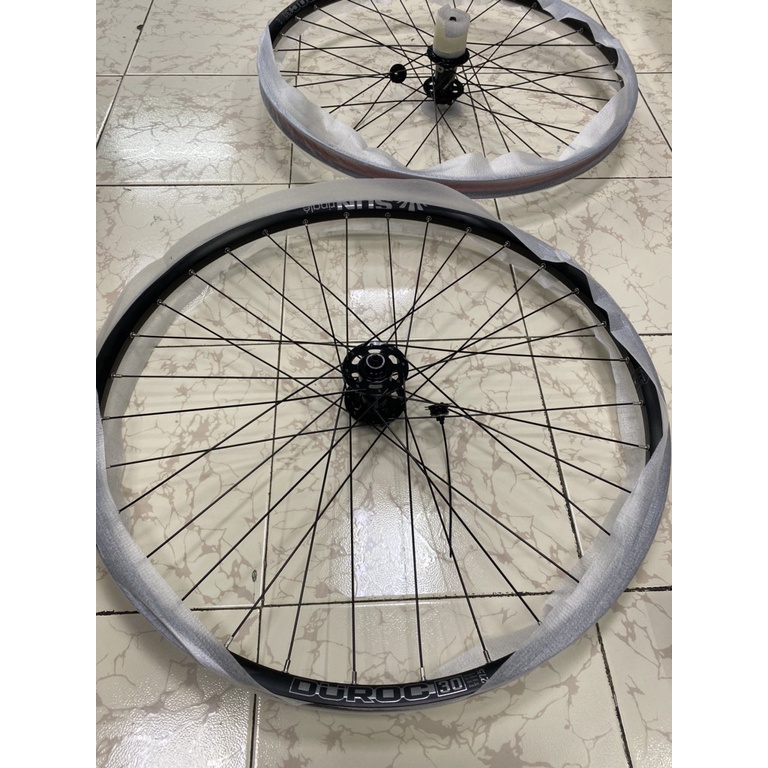 Bộ bánh xe đạp đùm cối nổ, vành Duroc 30 - 27.5 inch