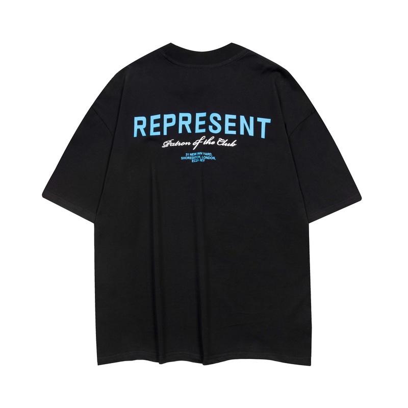 Áo Thun Tay Ngắn In Chữ Rep-resent 88 Thời Trang Xu Hướng Đường Phố Cho Nam Và Nữ Ti5Uty6