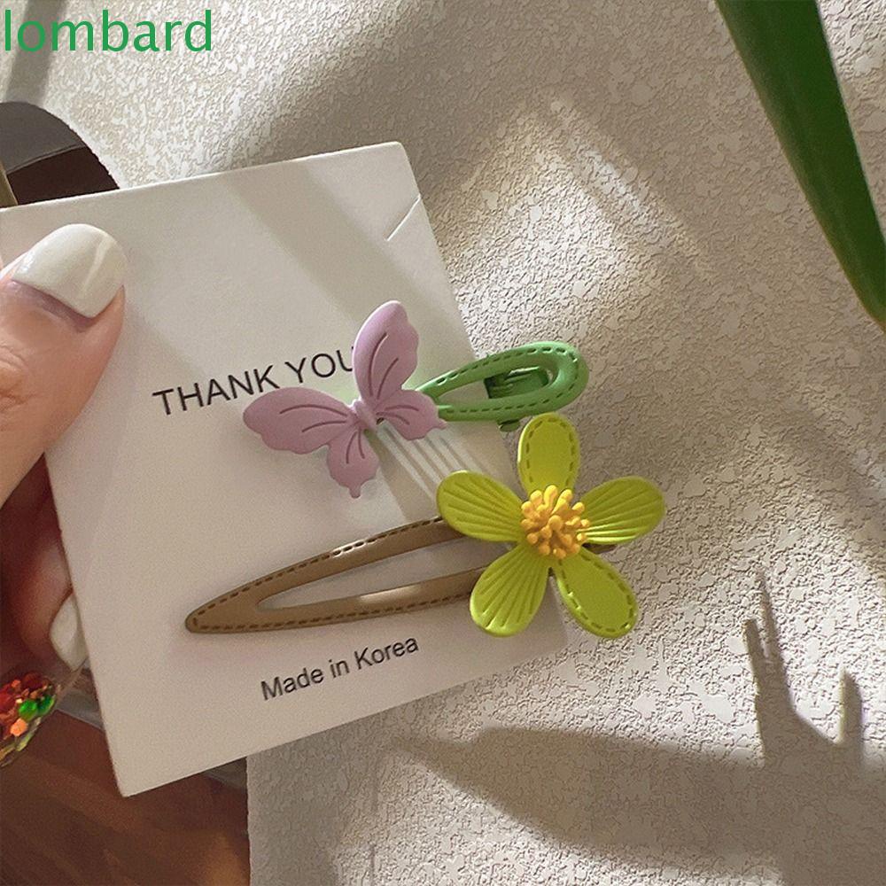 Kẹp Tóc Hình Hoa Màu Kẹo Ngọt Phong Cách Hàn Quốc Dễ Thương