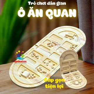 Boardgames trò chơi dân gian ô ăn quan bộ đồ chơi bằng gỗ tiện lợi và bổ ích