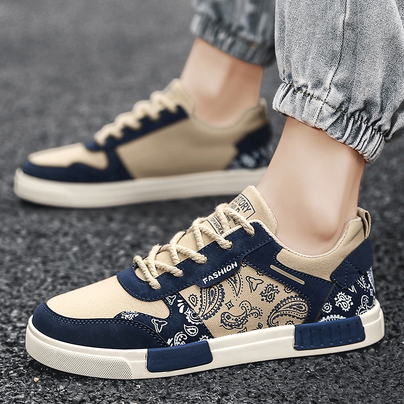 Hàng Mới Về Mới Giày Thể Thao Vải Canvas Đế Mềm Khử Mùi Thời Trang Mùa Hè Cho Nam