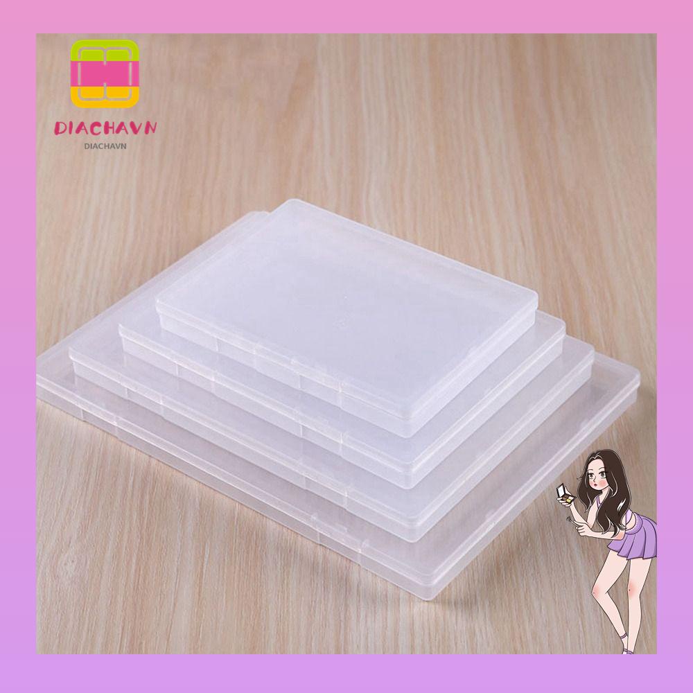 Hộp Nhựa Trong Suốt Hình Vuông Đựng Dụng Cụ Câu Cá Tiện Dụng Ốp