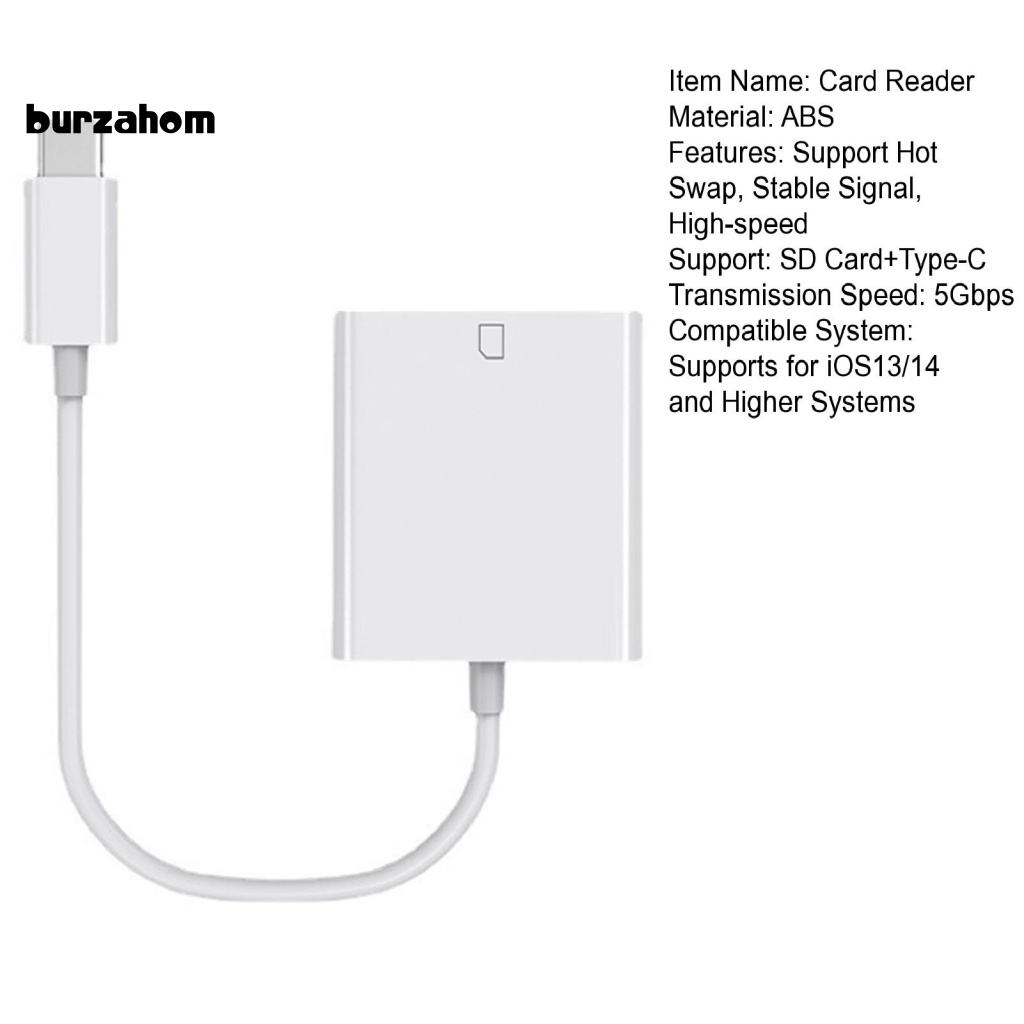 Đầu Đọc Thẻ Nhớ USB C SD Chống Nhiễu Cho Máy Tính