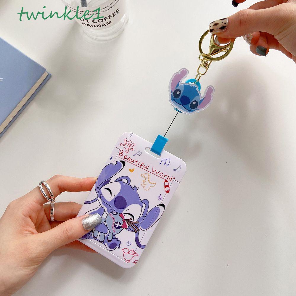 Ví Đựng Thẻ ID / Thẻ Ngân Hàng Hình Chuột Mickey / Thỏ / Minnie Lấp Lánh Kèm Móc Khóa