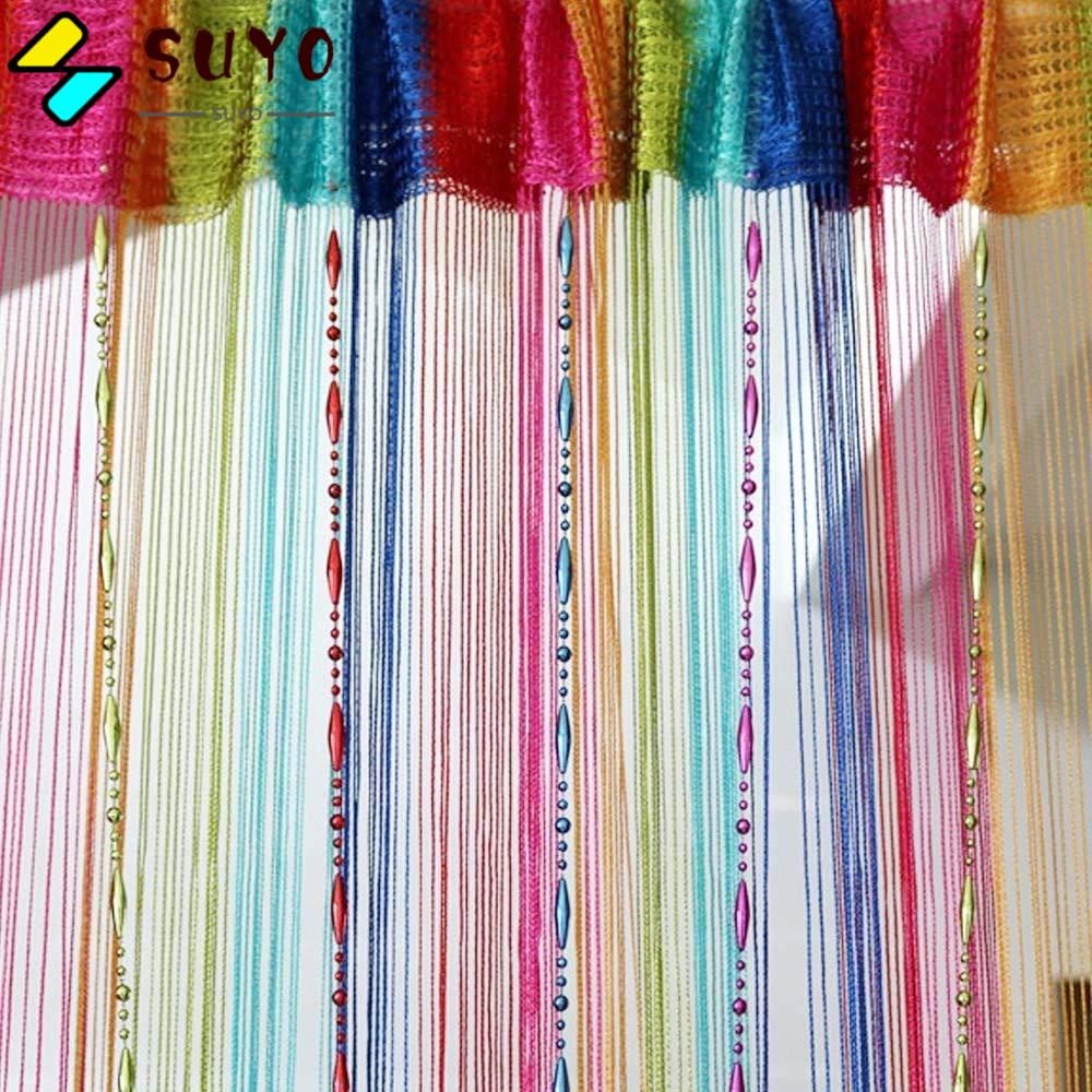 SUYO Rèm Cửa Sổ Dây Tua Rua Dài 1Mx2M