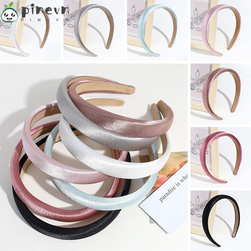 Băng Đô Cài Tóc Bằng Satin Màu Trơn Dùng Rửa Mặt / Trang Điểm / Tập Yoga