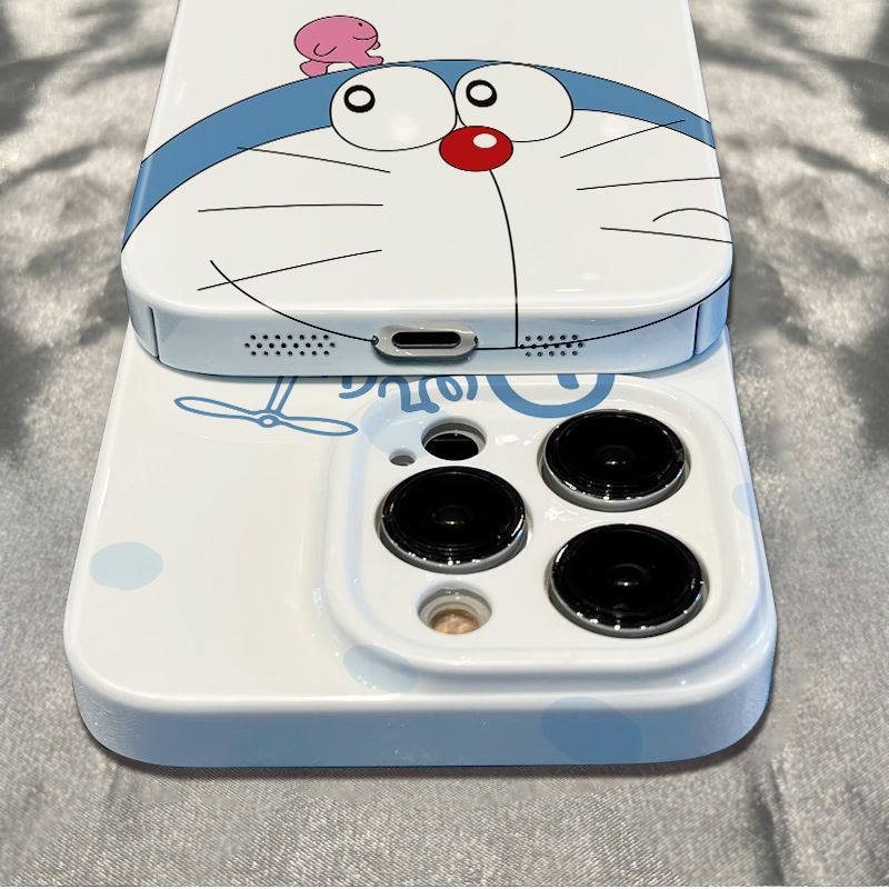 Ốp Điện Thoại Dẻo Họa Tiết Hoạt Hình Doremon Dễ Thương Chống Sốc Cho iPhone12 plus Max13 14pro 11In 78