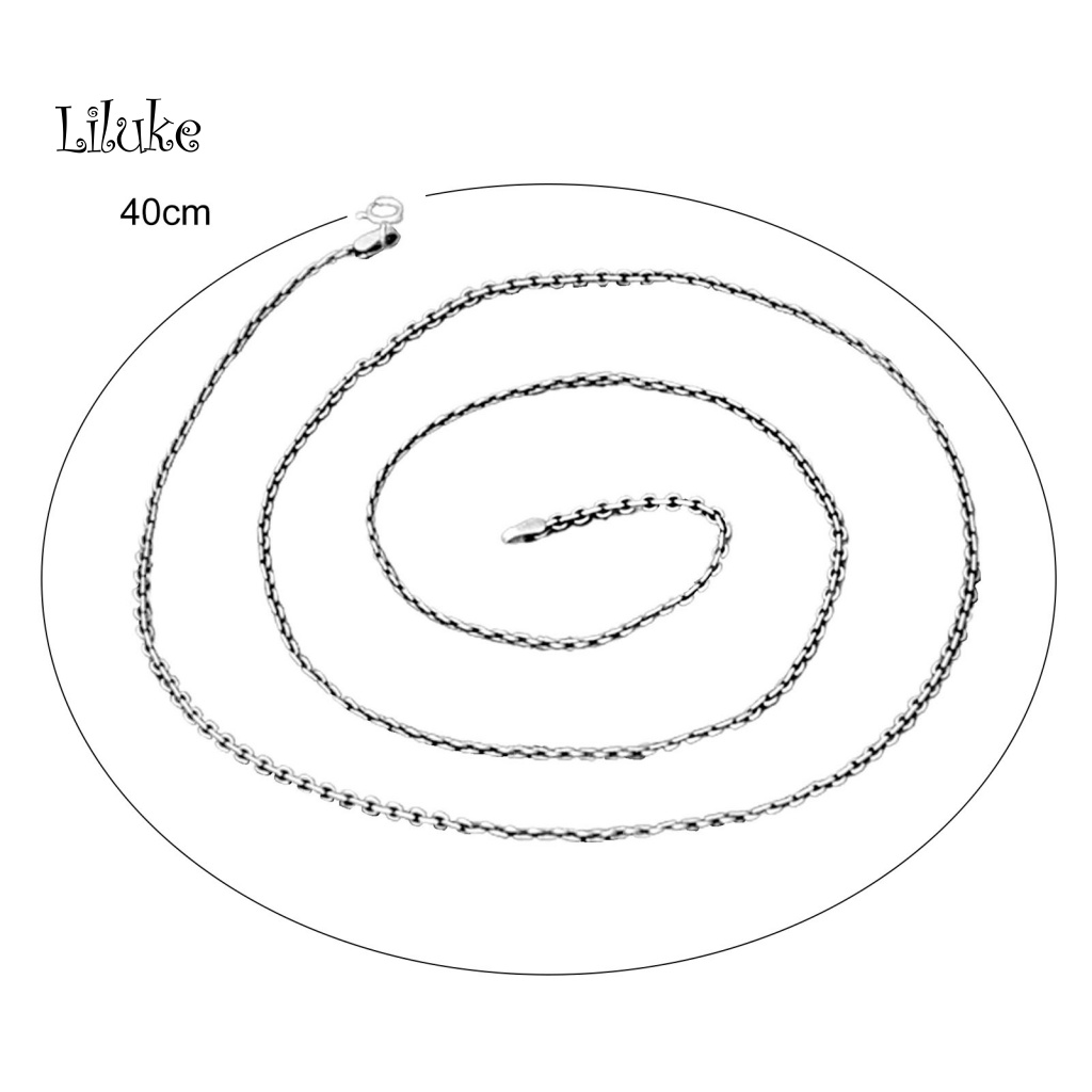 Vòng cổ Bạc 925 Dáng Ngắn Phong Cách Retro Cá Tính