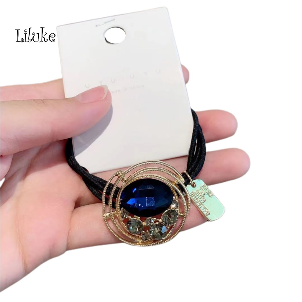 Dây Cột Tóc Nữ Đính Đá Lấp Lánh Thời Trang