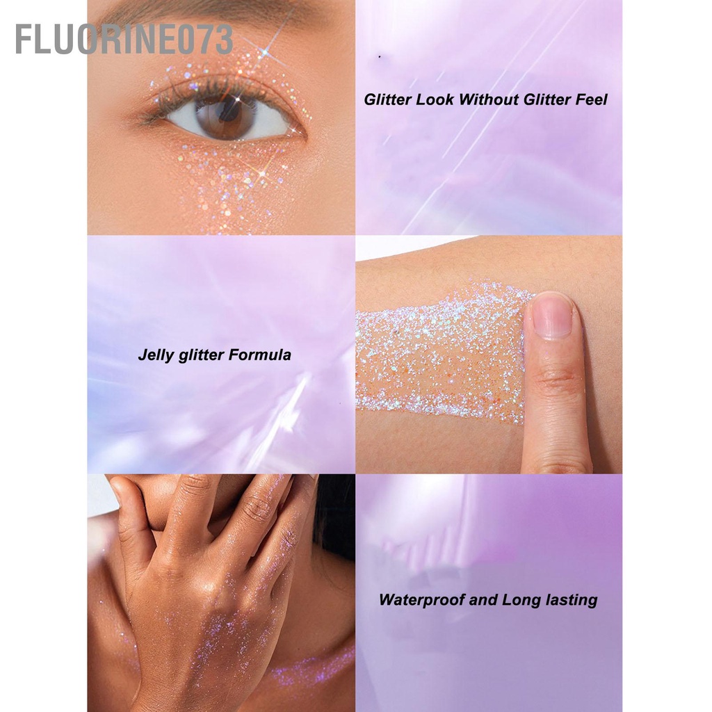 Fluorine073 40Ml Trang Điểm Làm Nổi Bật Dạng Lỏng Gel Chống Thấm Nước Lấp Lánh Highlighter Cho Mặt Phấn Mắt Tóc