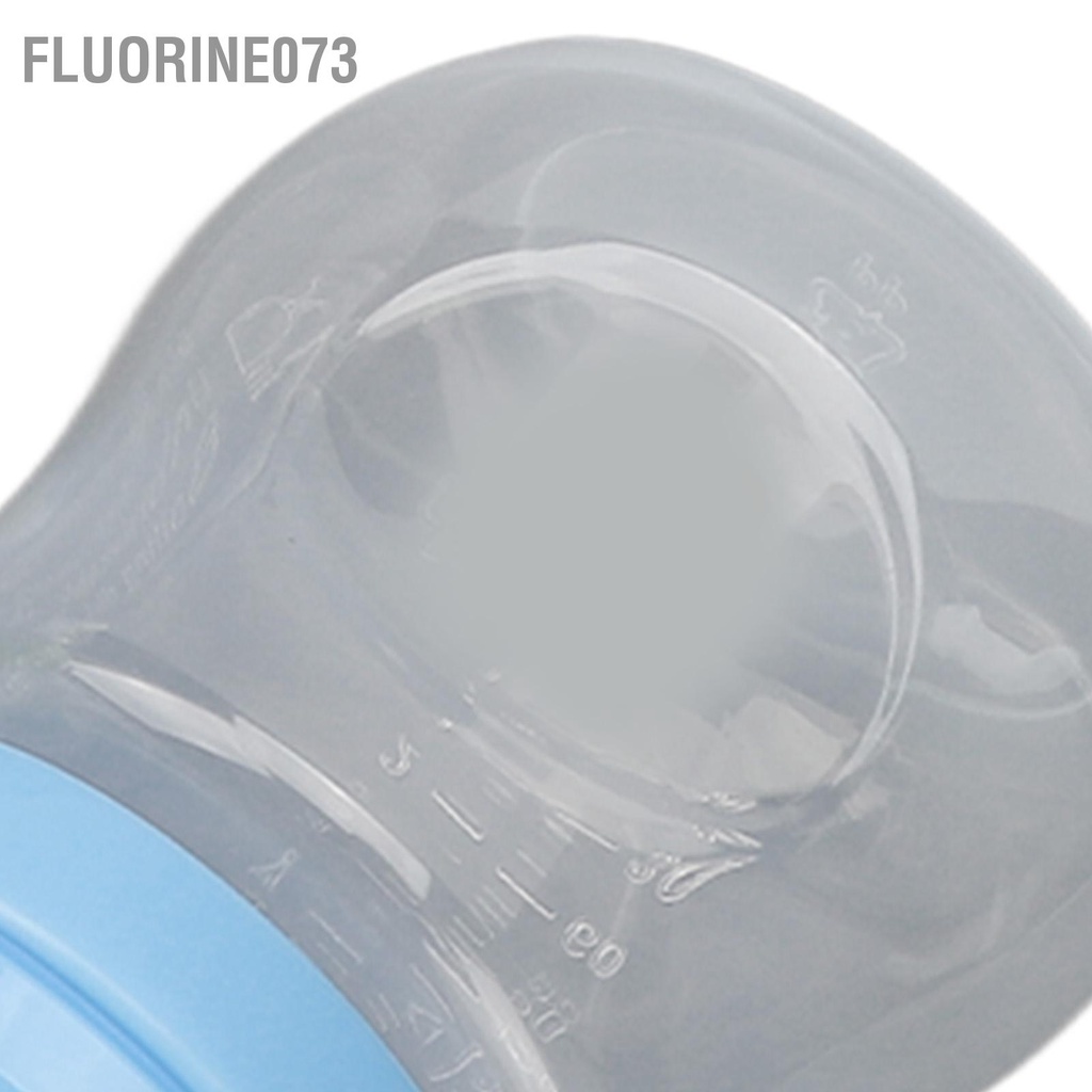 Fluorine073 Bộ bình bú nhiều màu 4 núm vú PP Bình sữa tỷ lệ đôi quà tặng cho trẻ sơ sinh